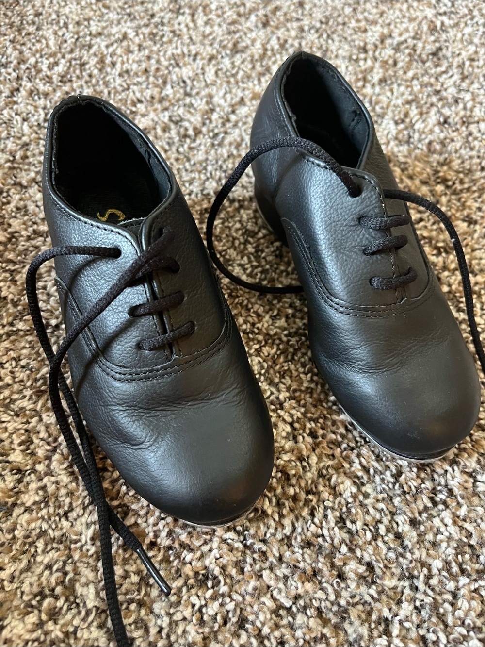 Sansha Tee-Oscar Black Leather Tap Shoes